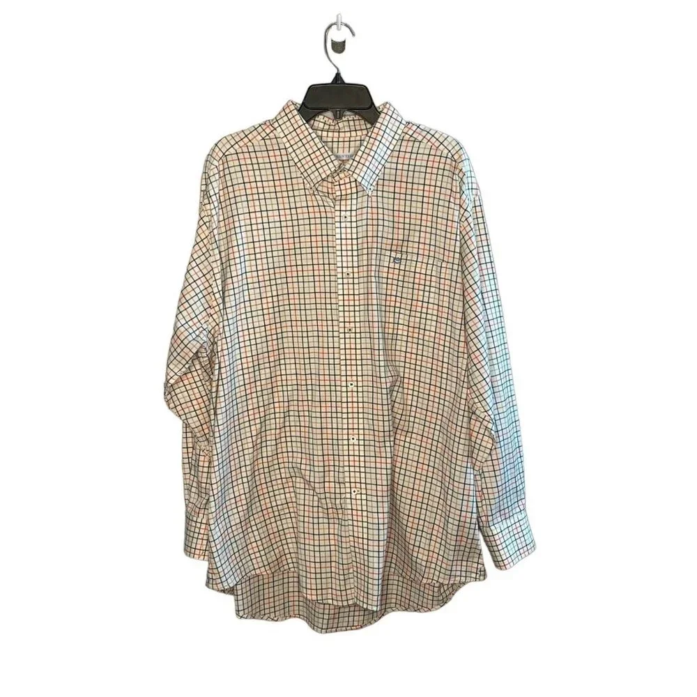 Southern Tide Button Down Shirt Men's Size XXL Long Sleeve Classic Fit Plaid - Picture 1 of 9